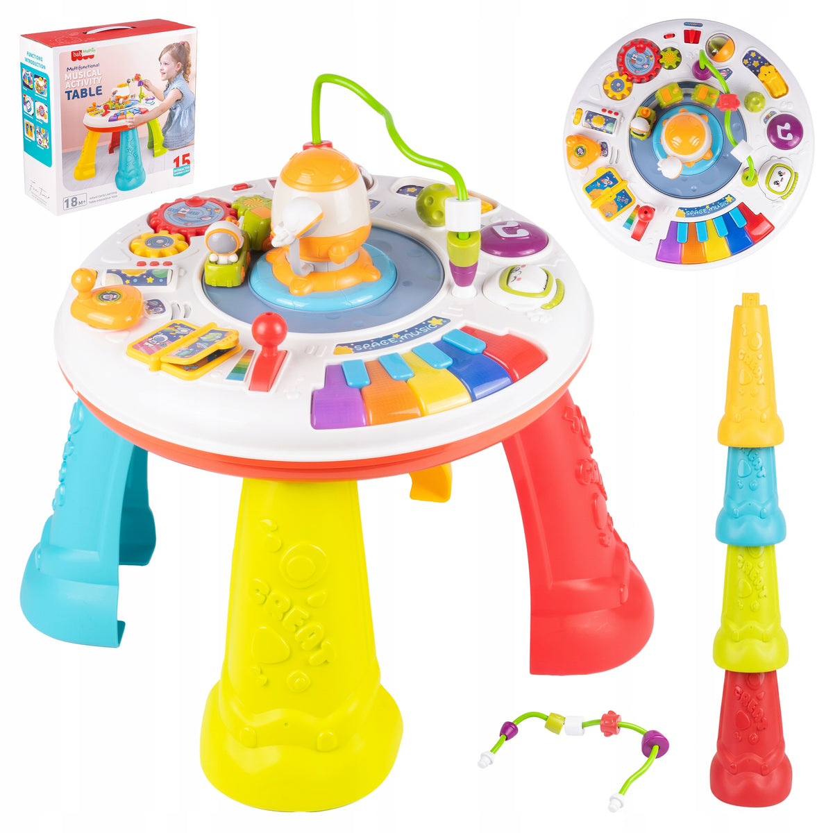 EDUCATIONAL MUSIC TABLE INTERACTIVE PIANO COSMOS SOUNDS OF LIGHT