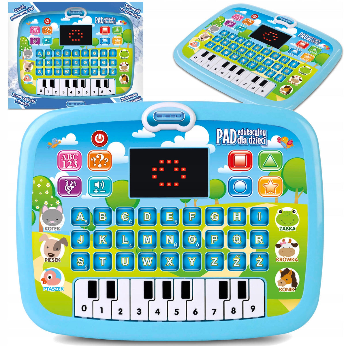 EDUCATIONAL PAD FOR CHILDREN INTERACTIVE TABLET in Polish LEARNING TO READ