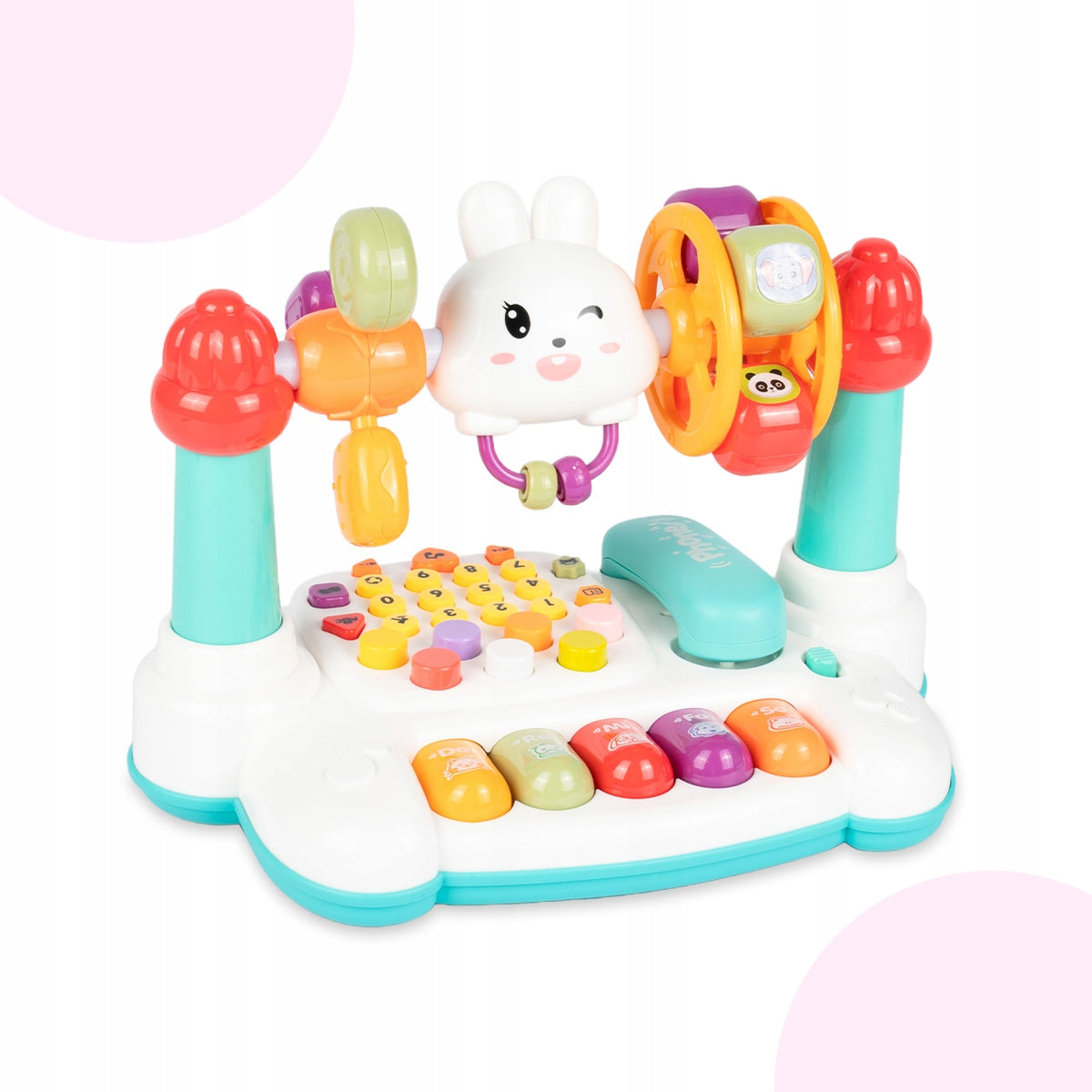 EDUCATIONAL PHONE WITH PIANO AND HANDSET RATTLE INTERACTIVE RABBIT Manufacturer code 113614