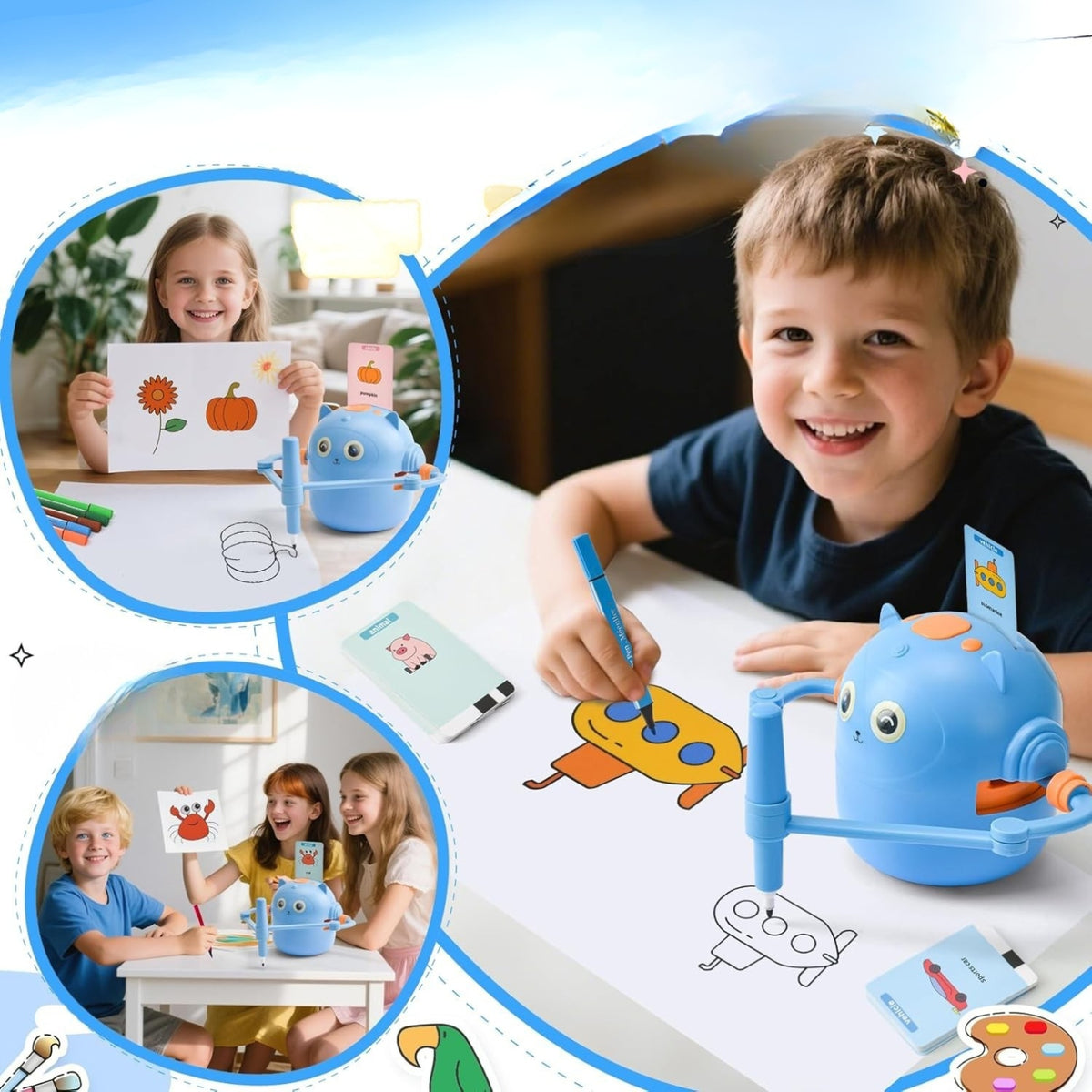 EDUCATIONAL ROBOT LEARNING TO DRAW GIFT BIRTHDAY INTERACTIVE FOR CHILDREN Brand no brand