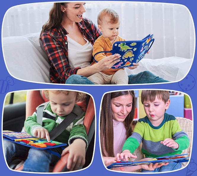 EDUCATIONAL SENSORY BOARD FOR KIDS EARLY LEARNING TOY CLOCK Information regarding product safety and compliance Includes a toy. Adult supervision is recommended