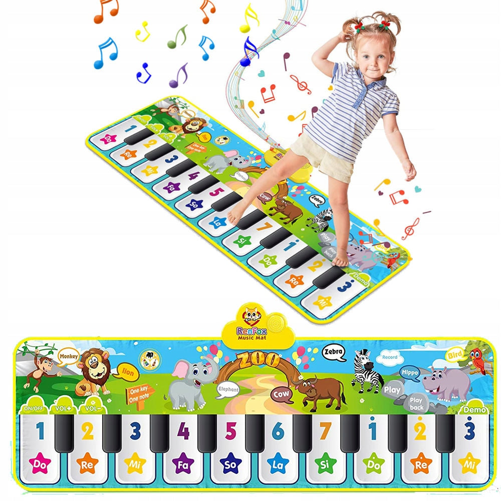 EDUCATIONAL SENSORY INTERACTIVE MAT PLAYING MUSICAL AND MOVEMENT FUN