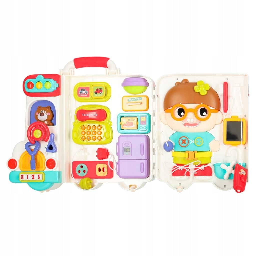 EDUCATIONAL SENSORY MANIPULATION BOARD FOR KIDS INTERACTIVE BUS Manufacturer code KX2878