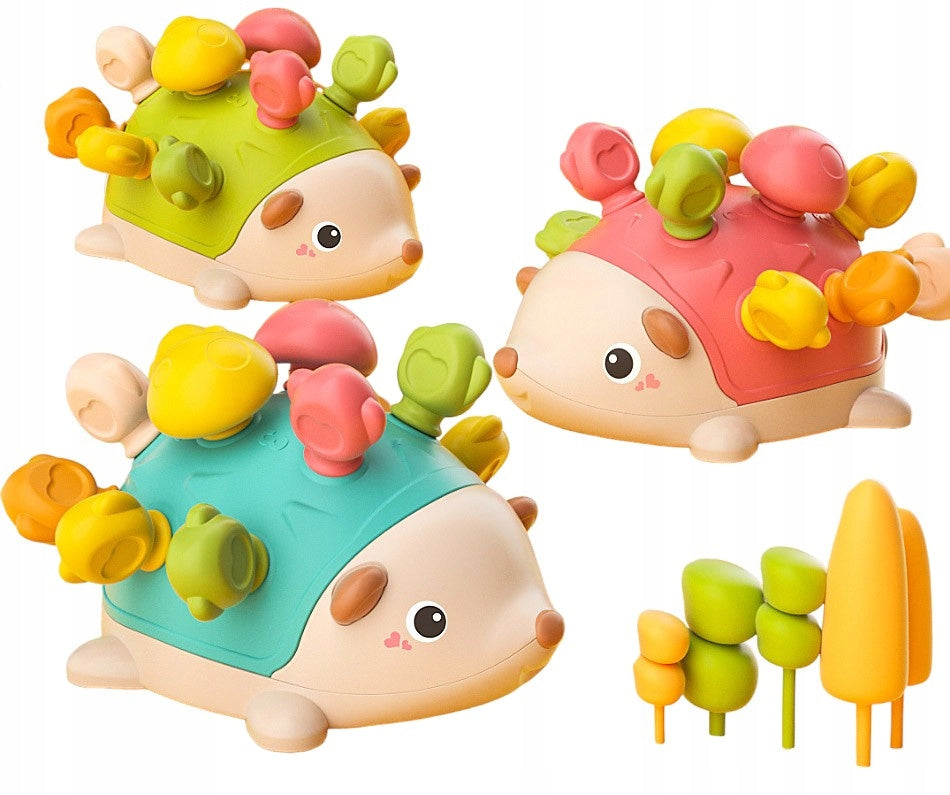 EDUCATIONAL SORTER HEDGEHOG MONTESSORI PUZZLE HEDGEHOG COLORFUL ARCADE GAME Kid's age 18+ months