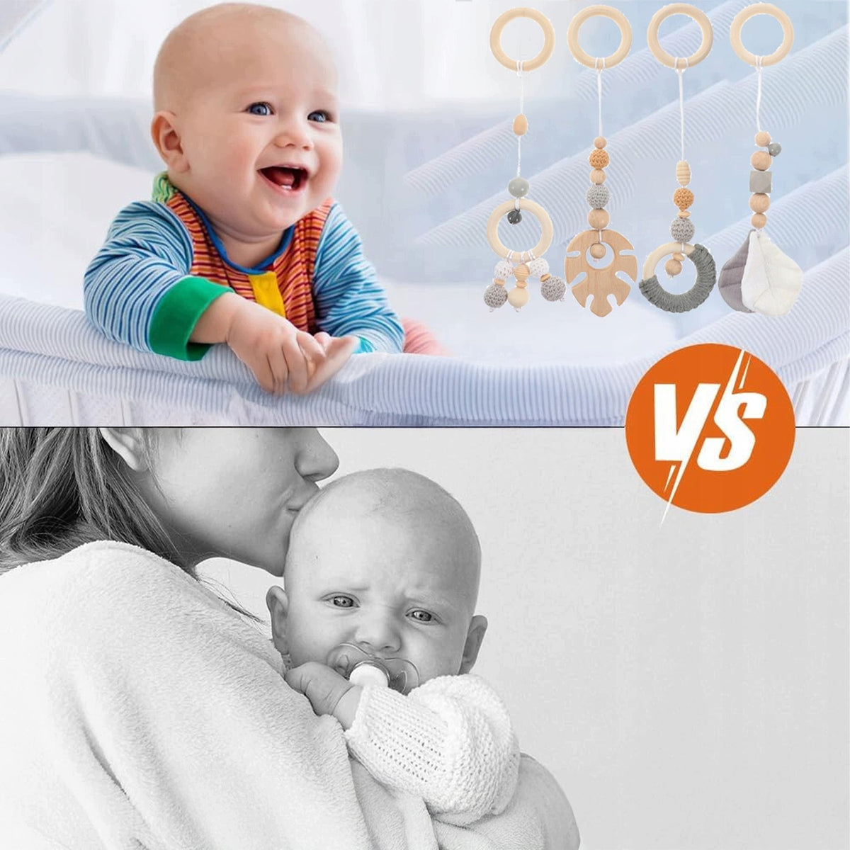 EDUCATIONAL STAND PENDANTS 4 PIECES BABY GYM DURABLE Brand no brand