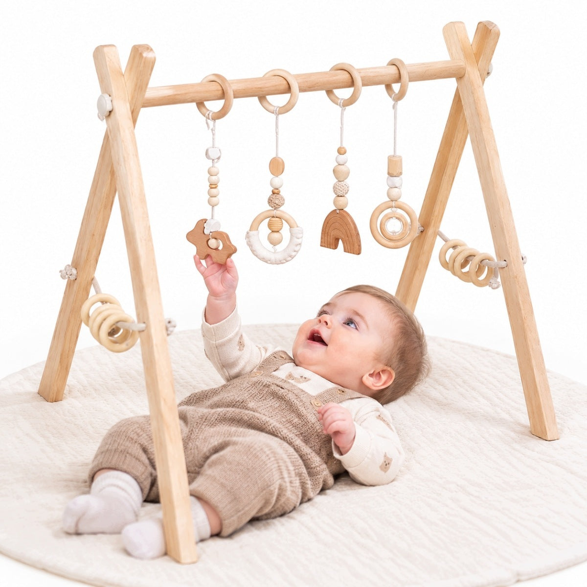 EDUCATIONAL STAND SET + 4 PENDANTS, BABY GYM