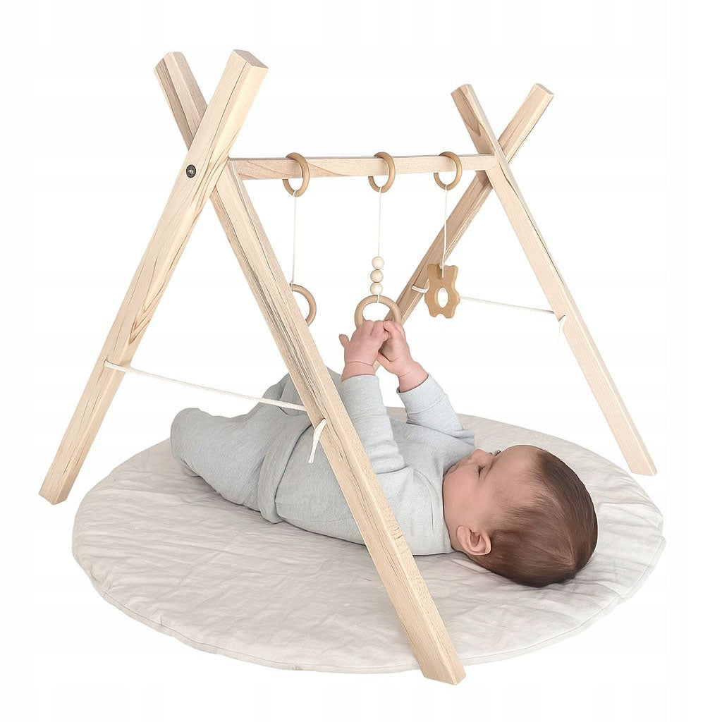 EDUCATIONAL STAND WOODEN BEECH BABY GYM CHILDREN BABIES *