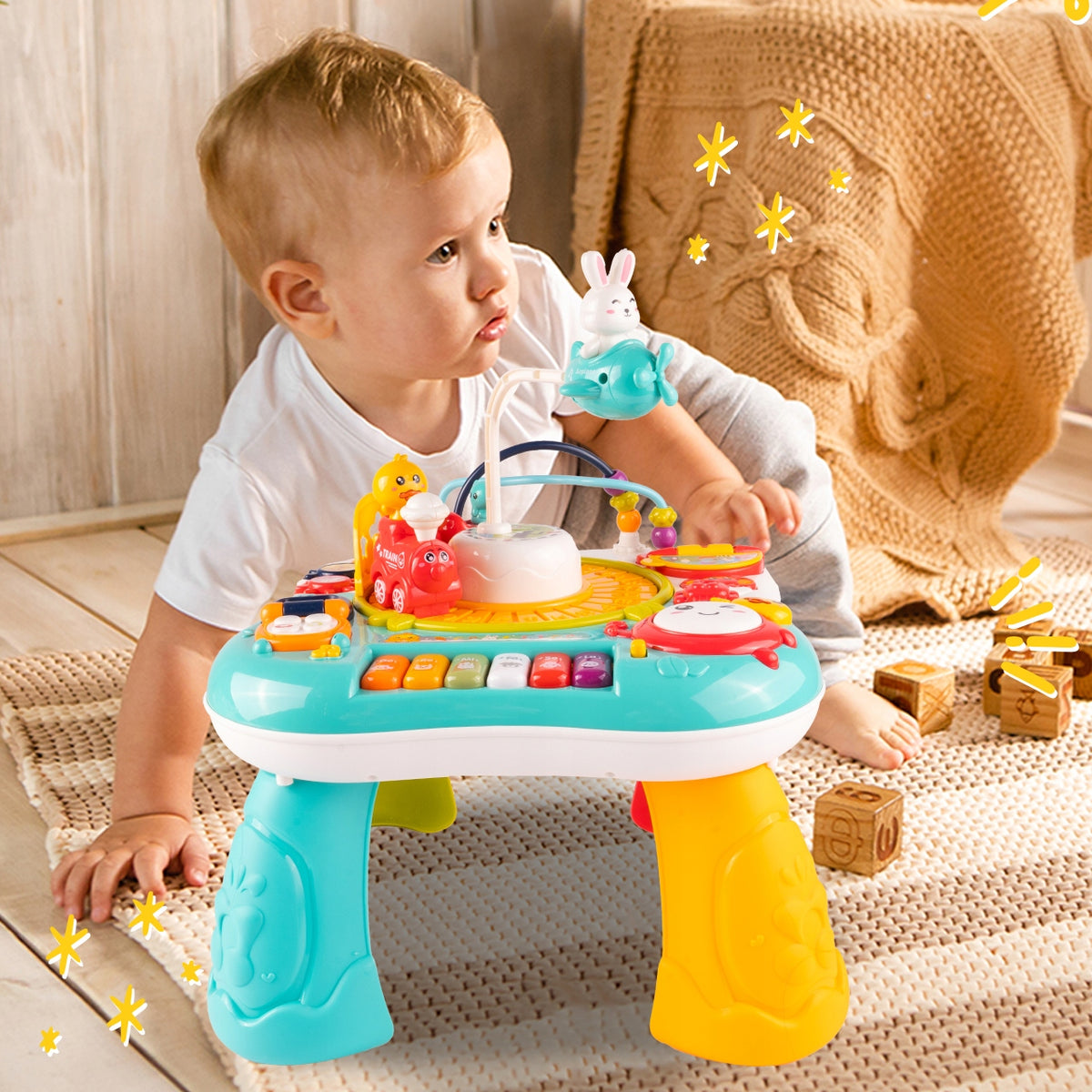 EDUCATIONAL TABLE INTERACTIVE MUSIC PANEL PIANO 2IN1 FOR CHILDREN Manufacturer code 112471