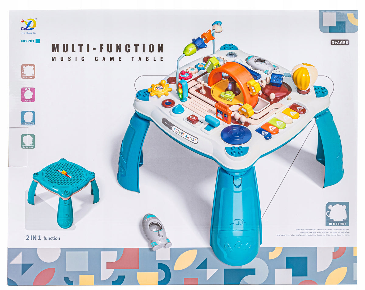 EDUCATIONAL TABLE for children 2in1 VEHICLES PIANO Rocket MELODIES LIGHT Brand ChRLD
