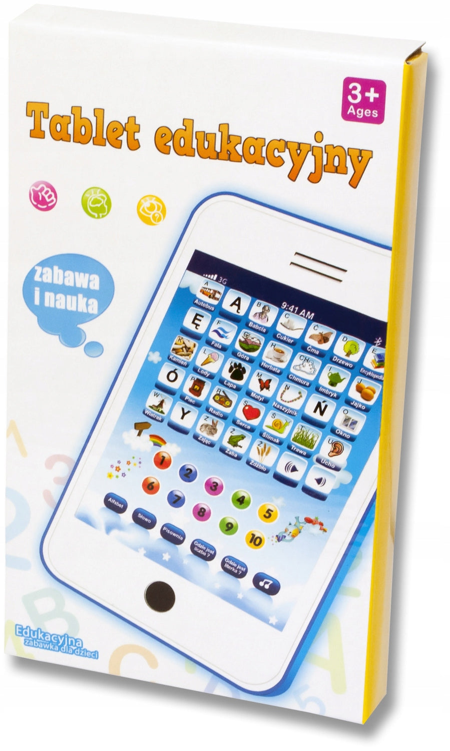 EDUCATIONAL TABLET for children ALPHABET 1730 Material plastic