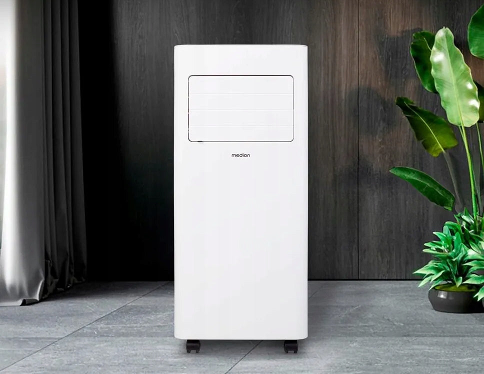 EFFICIENT PORTABLE AIR CONDITIONER 3in1 900W 32m² 9000BTU PILOT DEHUMIDIFIER WHITE Brand Medion