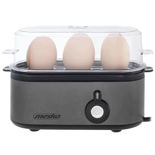 EGG BOILER FOR 3 EGGS MESKO 210W CHOICE OF COOKING DEGREE SILVER METAL Brand no brand