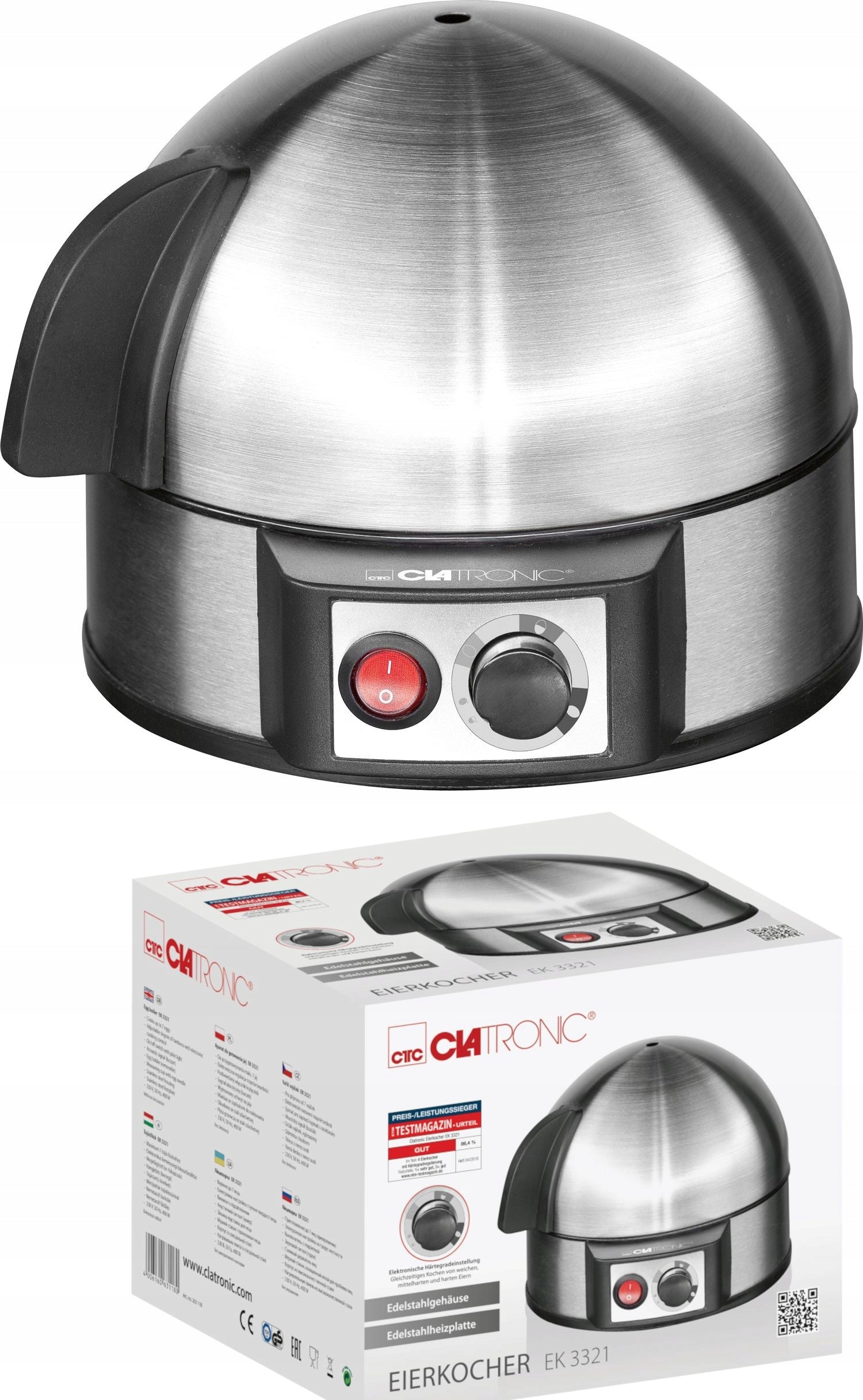 EGG COOKER 7 EGGS CLATRO Packaging status original
