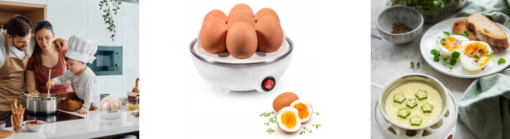 EGG COOKER AUTOMATIC COOKING APPLIANCE 7 EGGS SOFT HARD 350W Manufacturer code medfitpro_jajowar