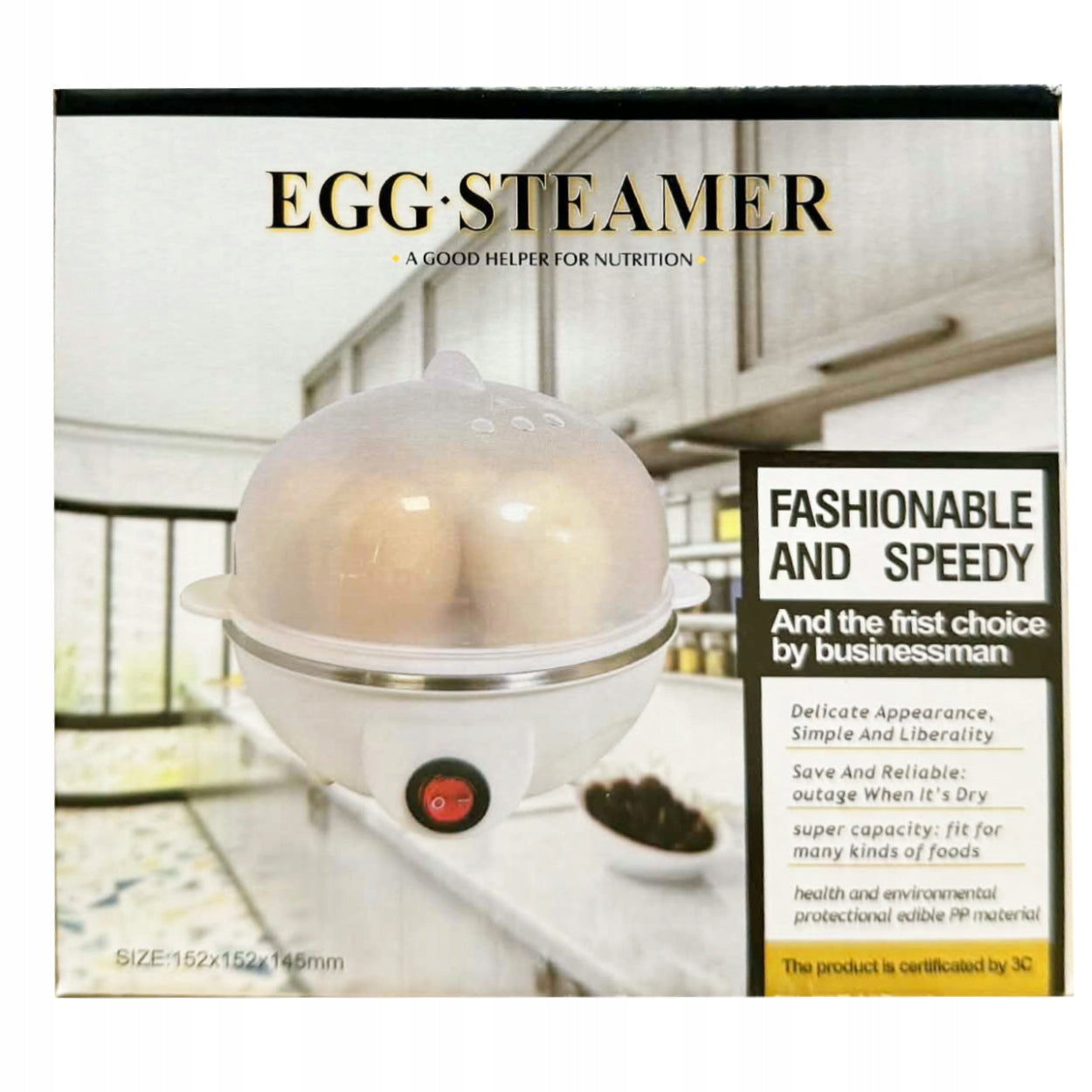 EGG COOKER AUTOMATIC COOKING APPLIANCE 7 EGGS SOFT HARD 350W Packaging status original