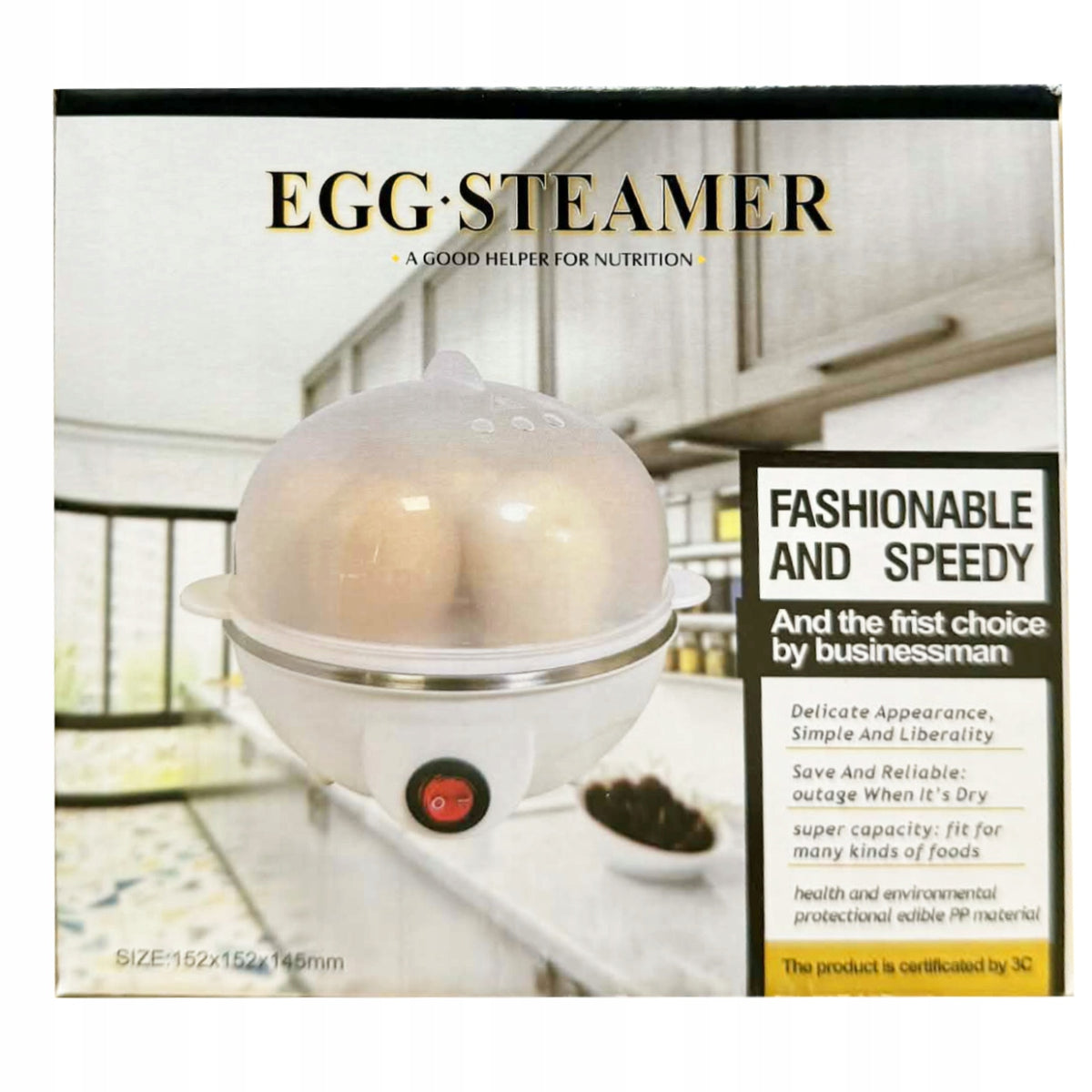 EGG COOKER AUTOMATIC COOKING APPLIANCE 7 EGGS SOFT HARD 350W Packaging status original
