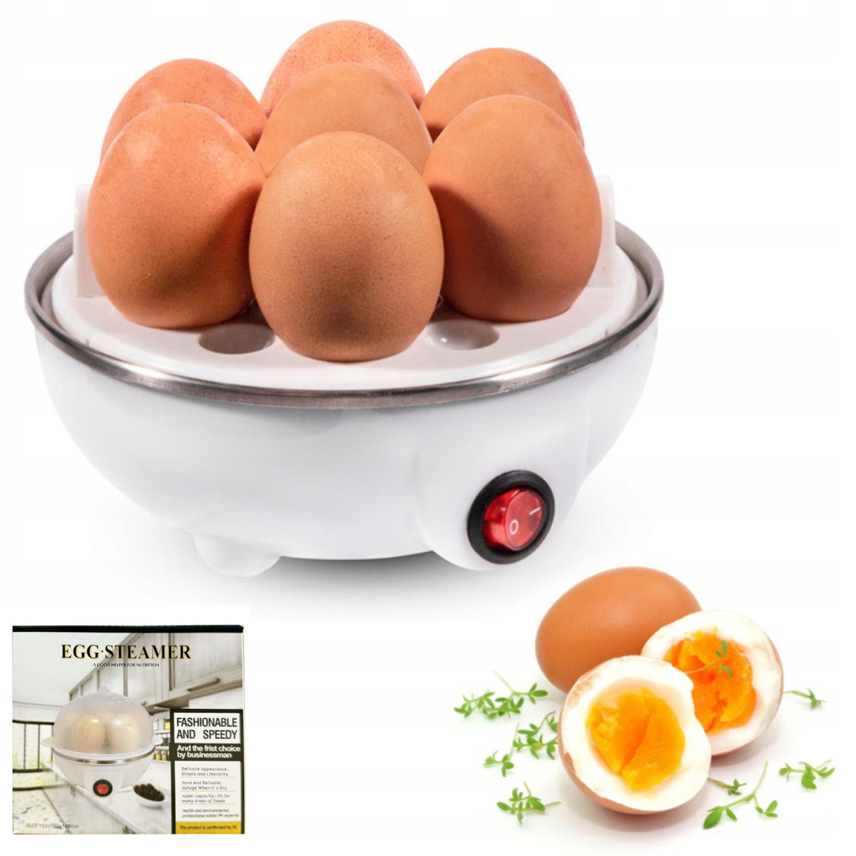 EGG COOKER AUTOMATIC COOKING APPLIANCE 7 EGGS SOFT HARD 350W