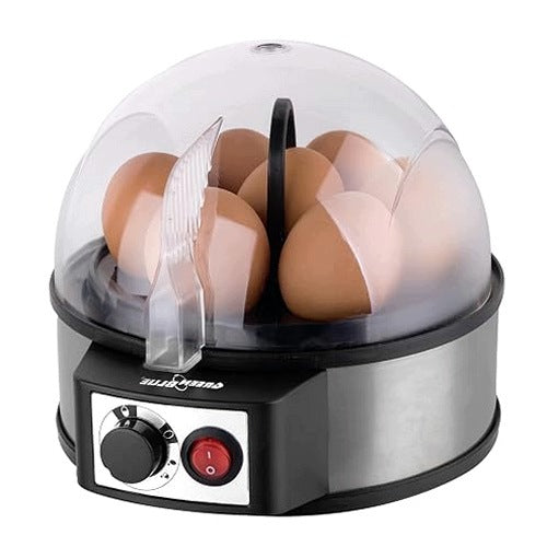 EGG COOKER AUTOMATIC GREEN BLUE HARDNESS ADJUSTMENT 1 7 EGGS 400W