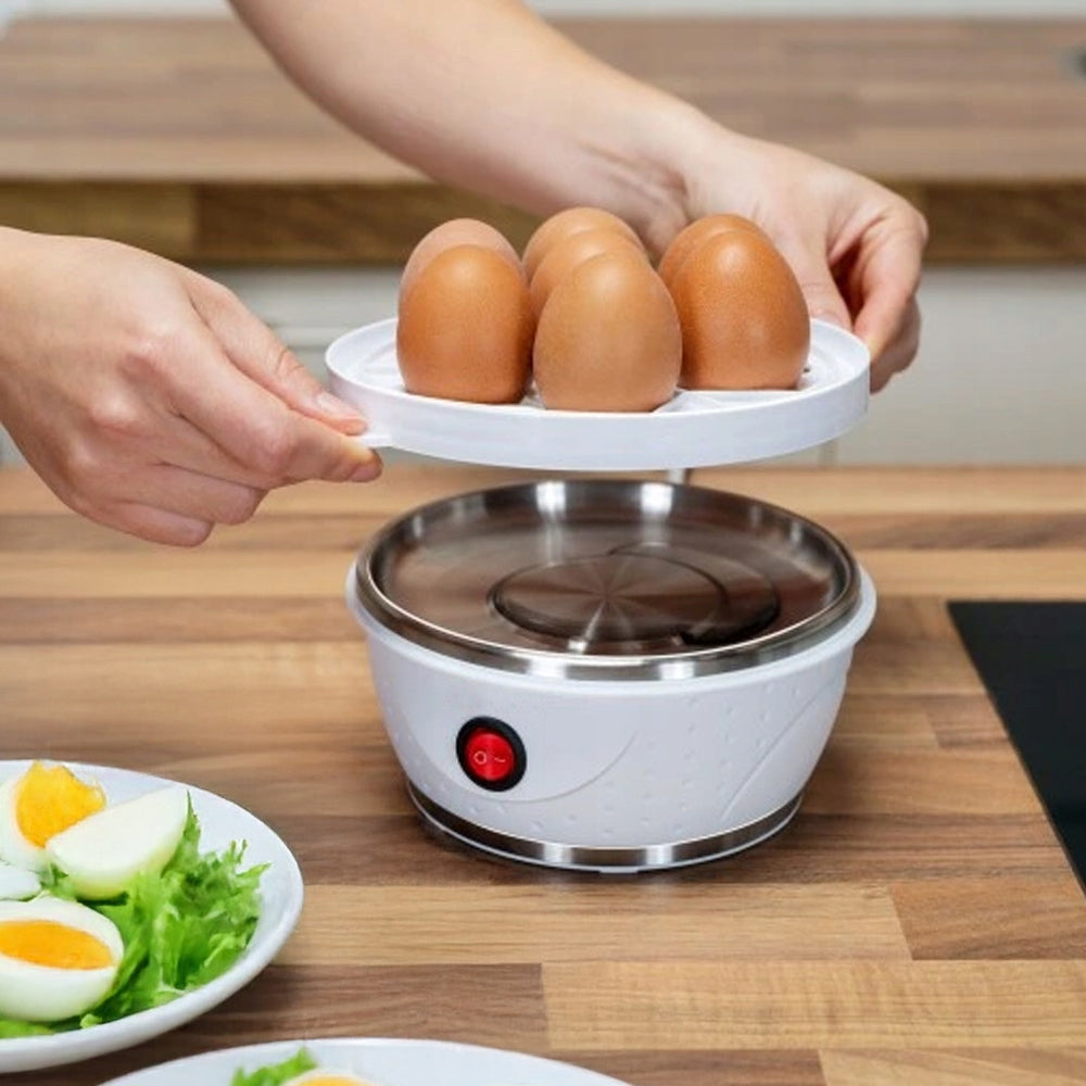 EGG COOKER ELECTRIC COOKING MACHINE 7 EGGS WHITE 380W - QUALITY EAN (GTIN) 5905261444578