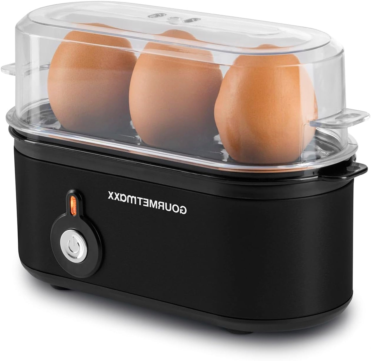 EGG COOKER FOR 3 EGGS EGG PUNCHER AND MEASURING CUP 3 DEGREES OF HARDNESS