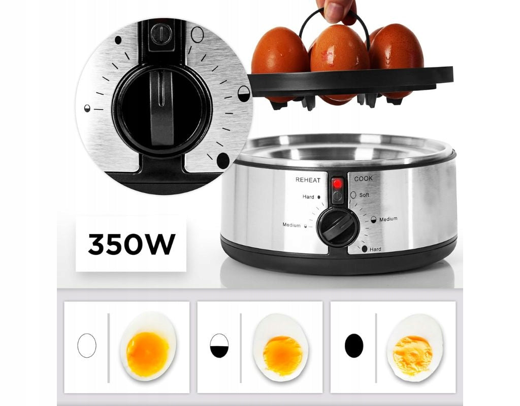 EGG COOKER FOR 7 EGGS DURONIC EB35 BK BLACK 350W Brand Duronic
