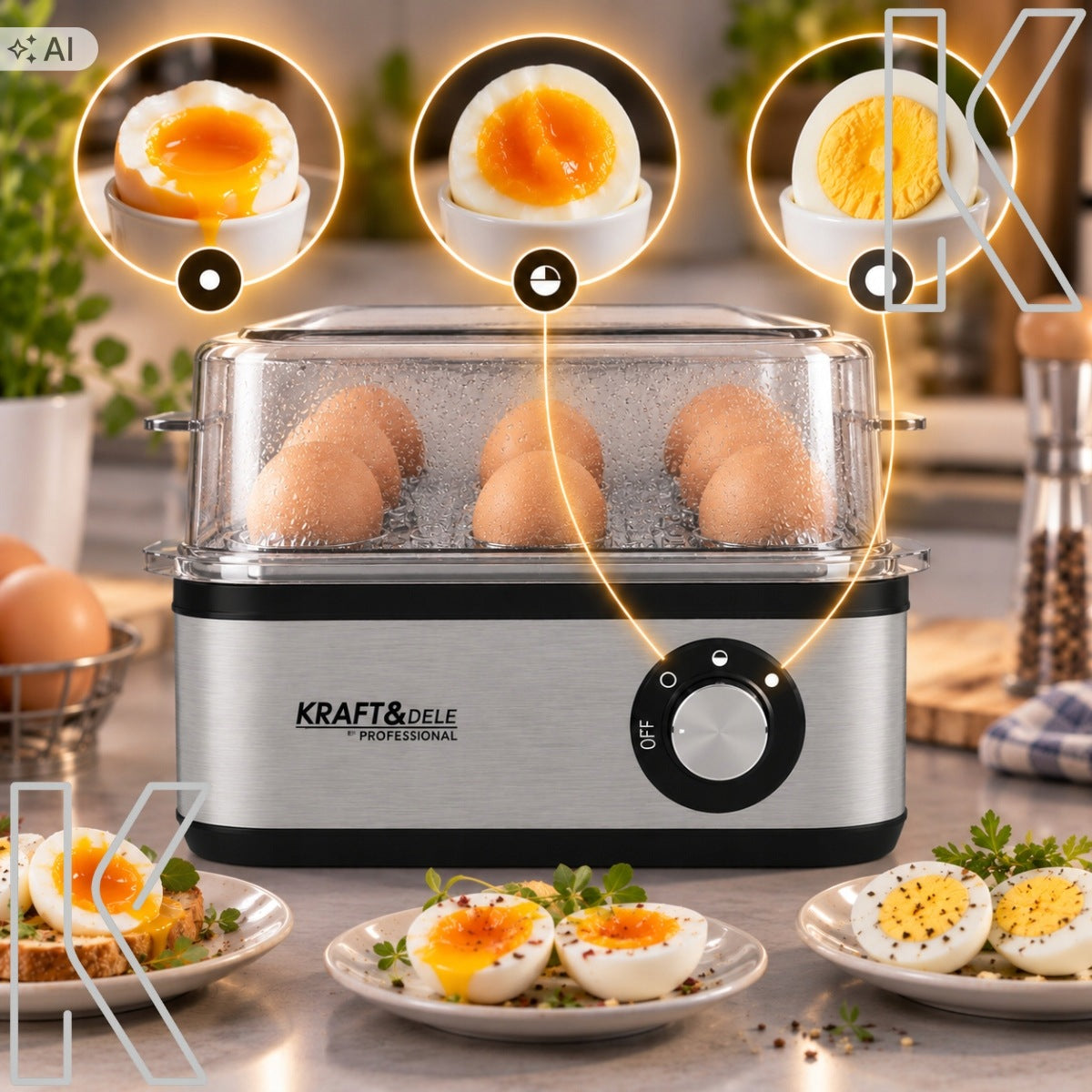 EGG COOKER FOR 8 EGGS ELECTRIC DEVICE AUTOMATIC SOFT Manufacturer code 8W1 jajowar do gotowania jajek sadzone omlety