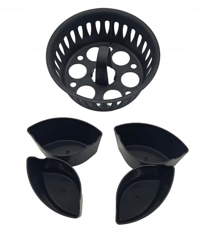 EGG COOKING BASKET HOLDER STAND INSERT 2IN1 6 HOLES 4 CONTAINERS Brand Gordon