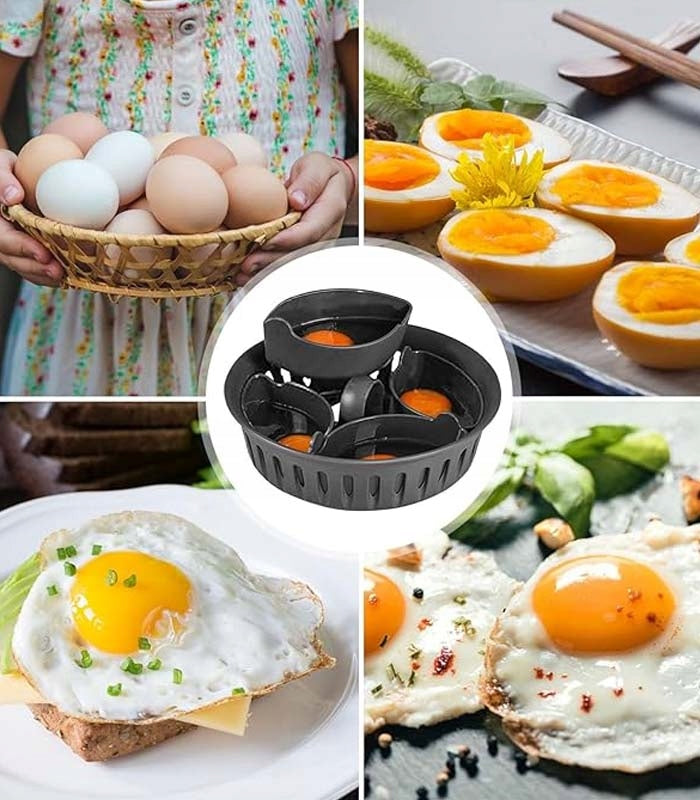 EGG COOKING BASKET HOLDER STAND INSERT 2IN1 6 HOLES 4 CONTAINERS Manufacturer code G682