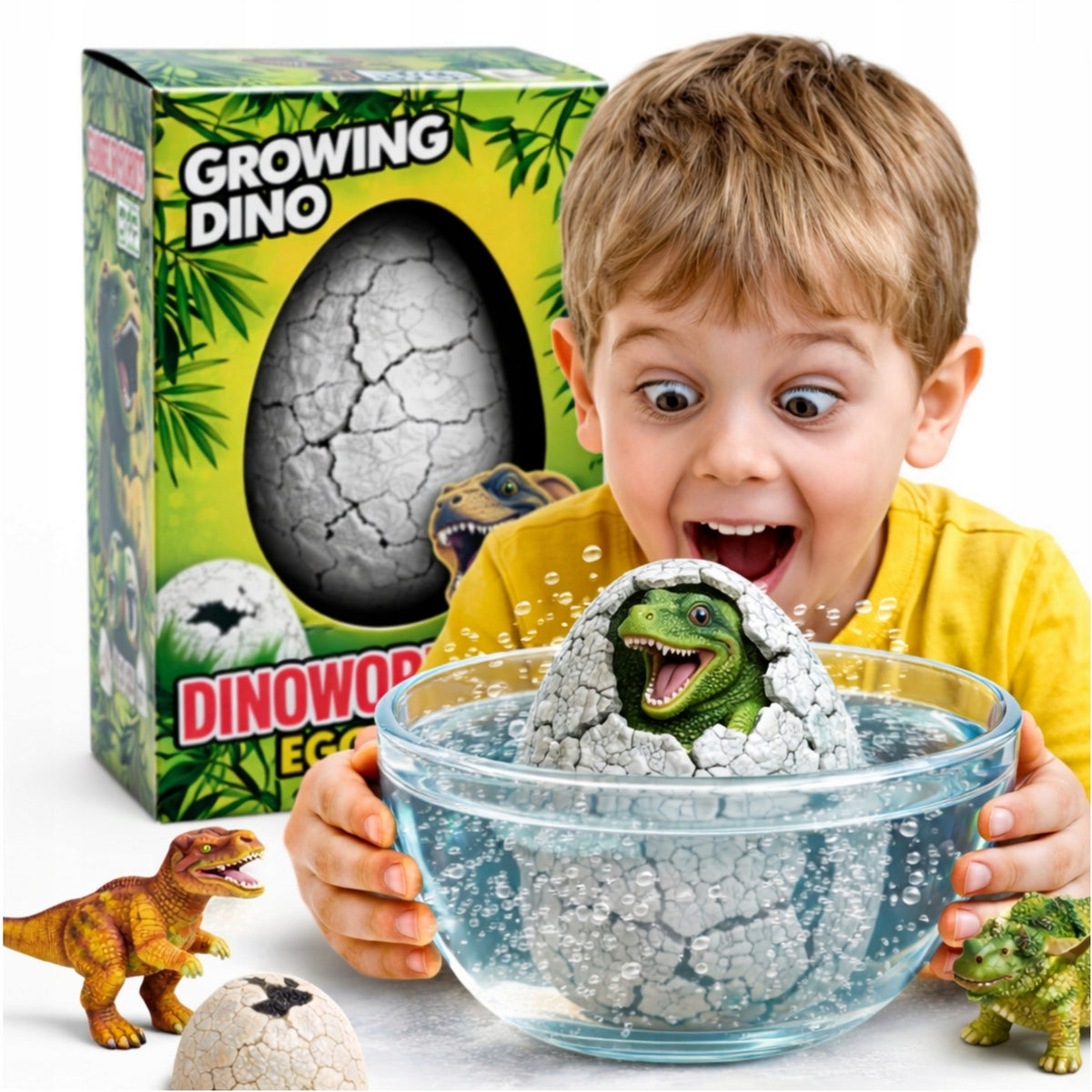 EGG DINOSAUR EGG HATCHING DINOSAUR GROWING IN WATER LARGE XXL 3+