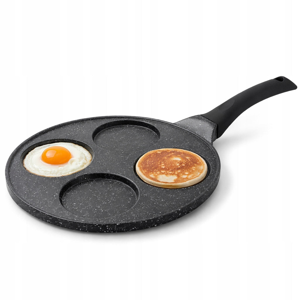 EGG PAN PANCAKES NONSTICK PANCAKES 4 FIELDS 26CM INDUCTION GAS Packaging status original
