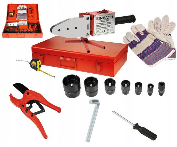 EINBACH WELDING MACHINE FOR PVC WELDING PIPES PP 2700W SET SUITCASE PINCER2700 Brand Einbach