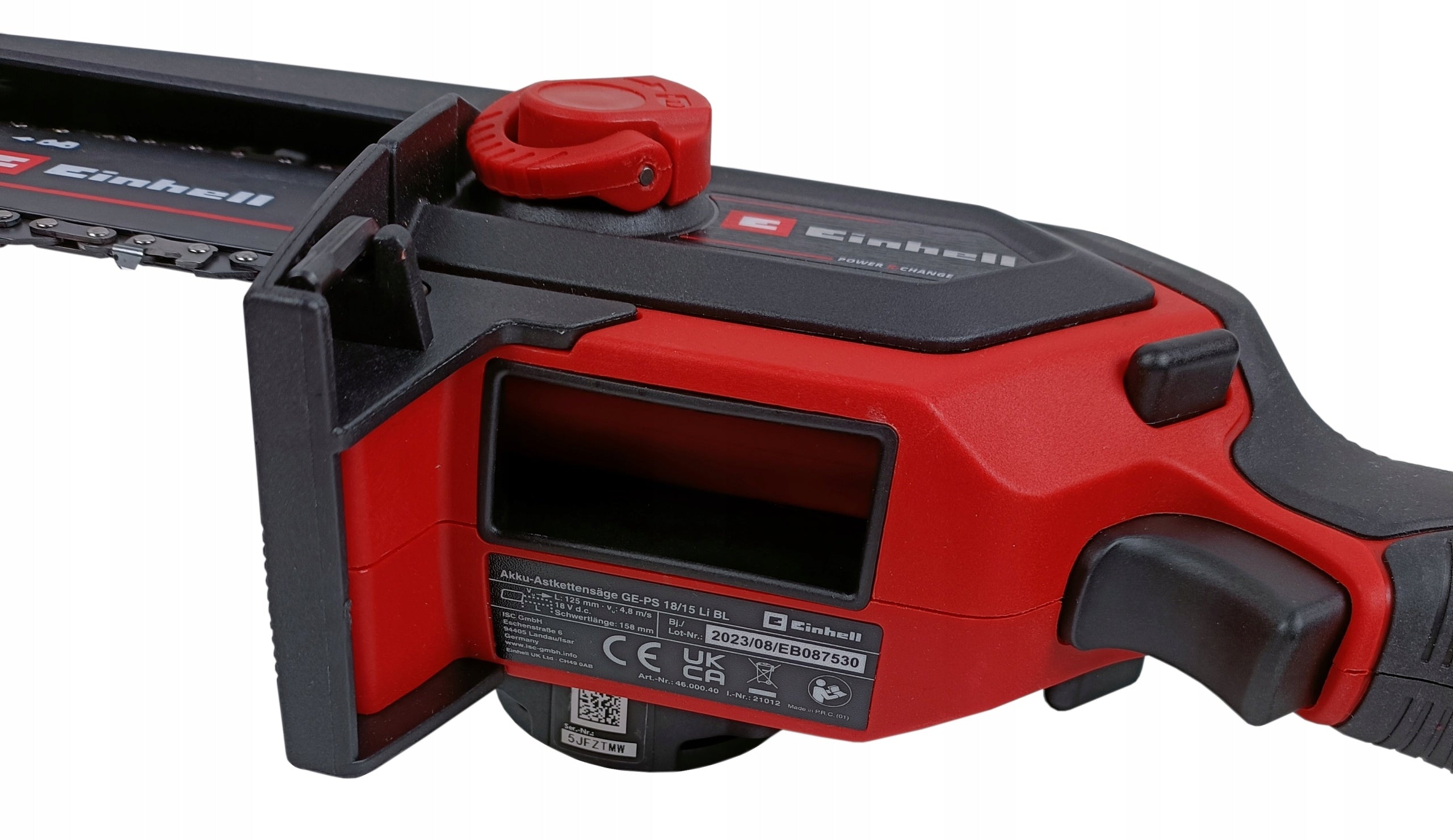 EINHELL GE-PS 18/15 Li BL-Solo 4600040 CORDLESS CHAINSAW Power supply battery operated