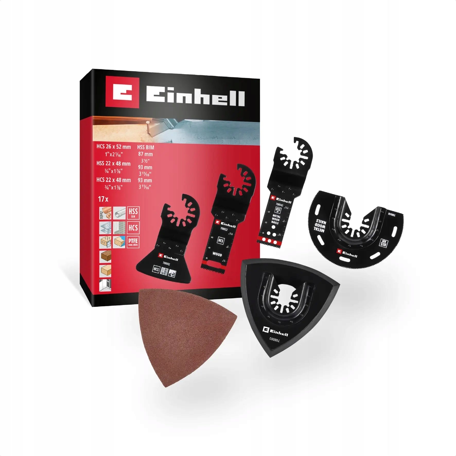 EINHELL Multi-Tool Set, 708117, 17-piece Brand Einhell