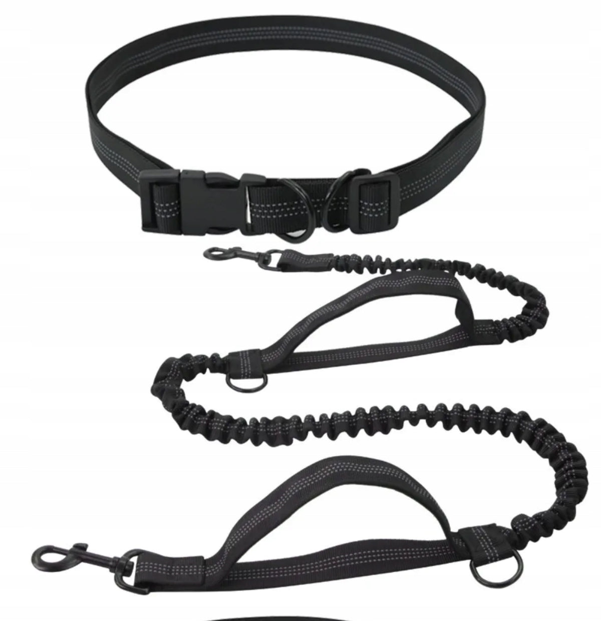 ELASTIC LEASH FOR RUNNING WITH SHOCK ABSORBER REFLECTIVE HIP BELT STRONG EAN (GTIN) 5903794439559
