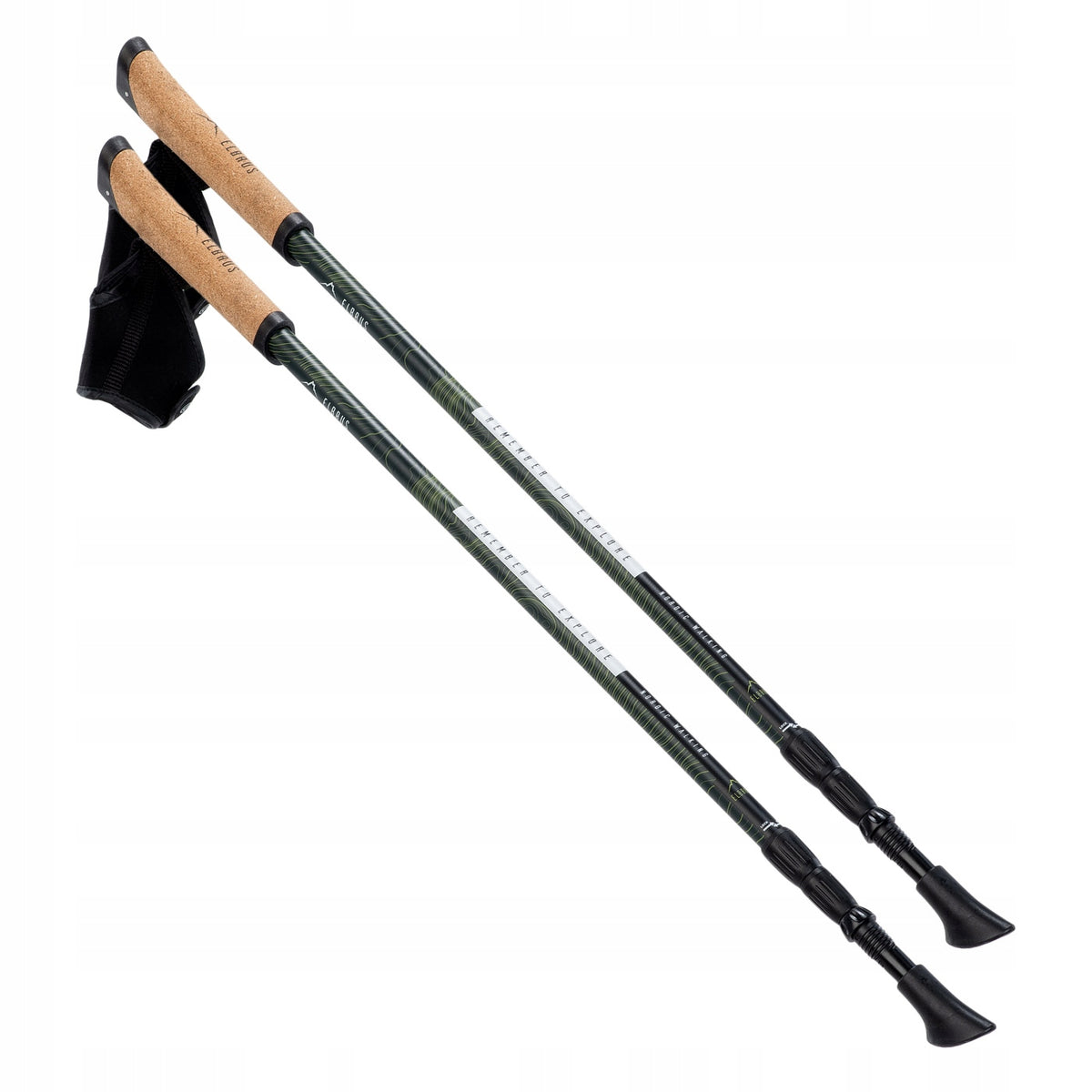 ELBRUS CLIOGO Nordic walking poles - Green
