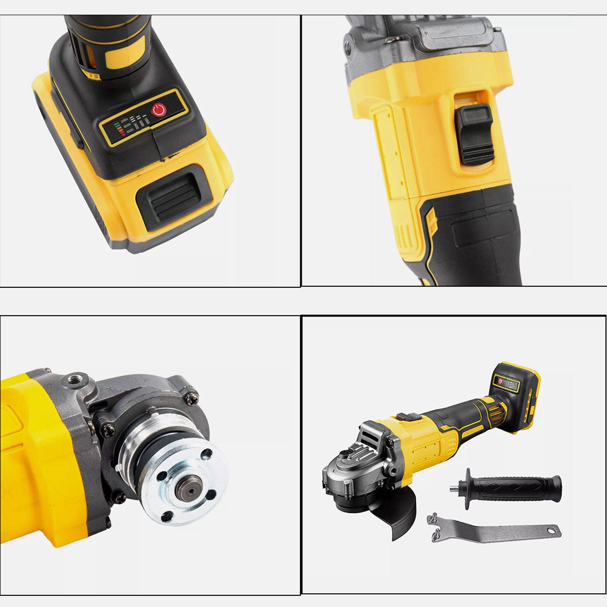 ELECTRIC ANGLE GRINDER 21V STRONG ANGLE GRINDER 125MM FOR DEWALT Disc diameter 125 mm