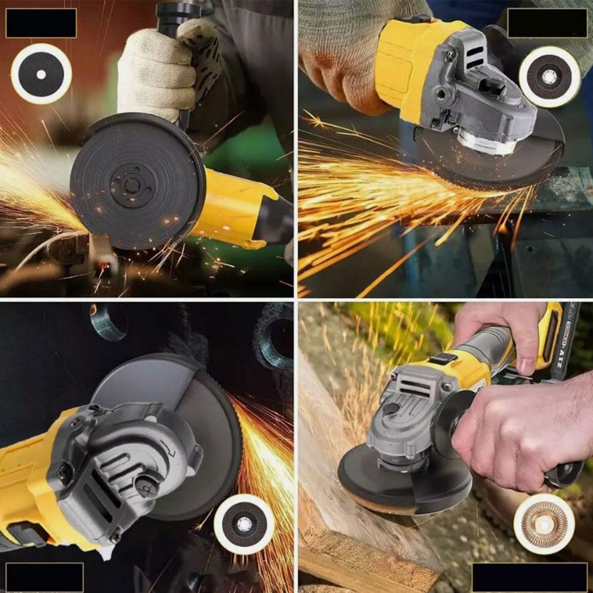 ELECTRIC ANGLE GRINDER 21V STRONG ANGLE GRINDER 125MM FOR DEWALT Maximum power 800 W