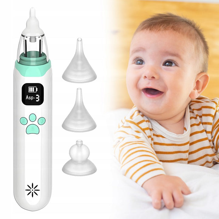 ELECTRIC ASPIRATOR FOR NOSE EARS EXTRACTOR VACUUM CLEANER PEAR FOR RUNNY NOSE POWER