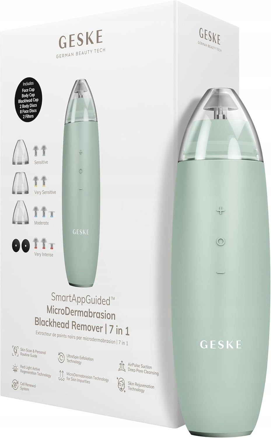 ELECTRIC BLACKHEAD PORE VACUUM CLEANER GESKE MICRODERMABRASION 7in1