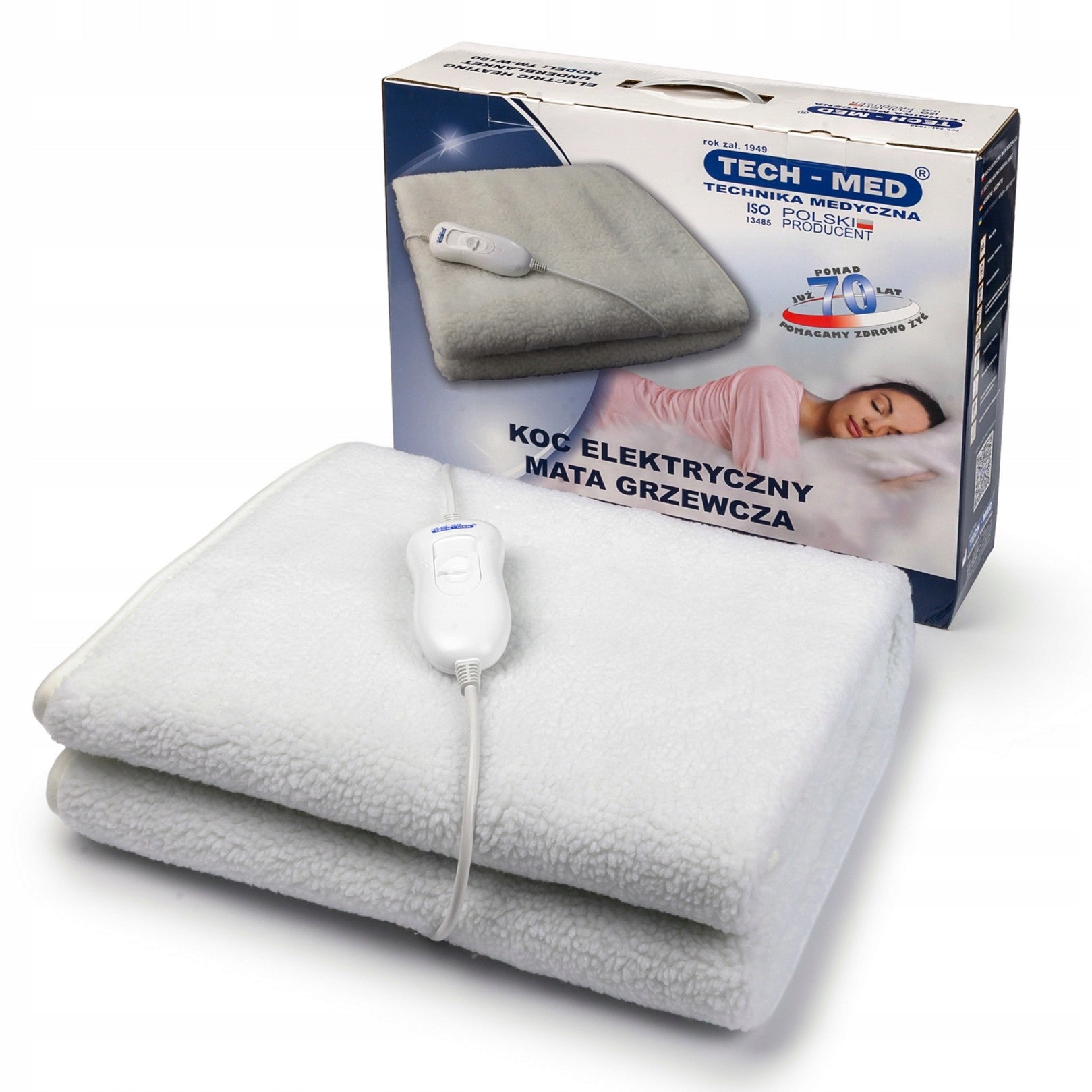 ELECTRIC BLANKET HEATING MAT 150x80cm TM-W100 TECH-MED EAN (GTIN) 5901812545121