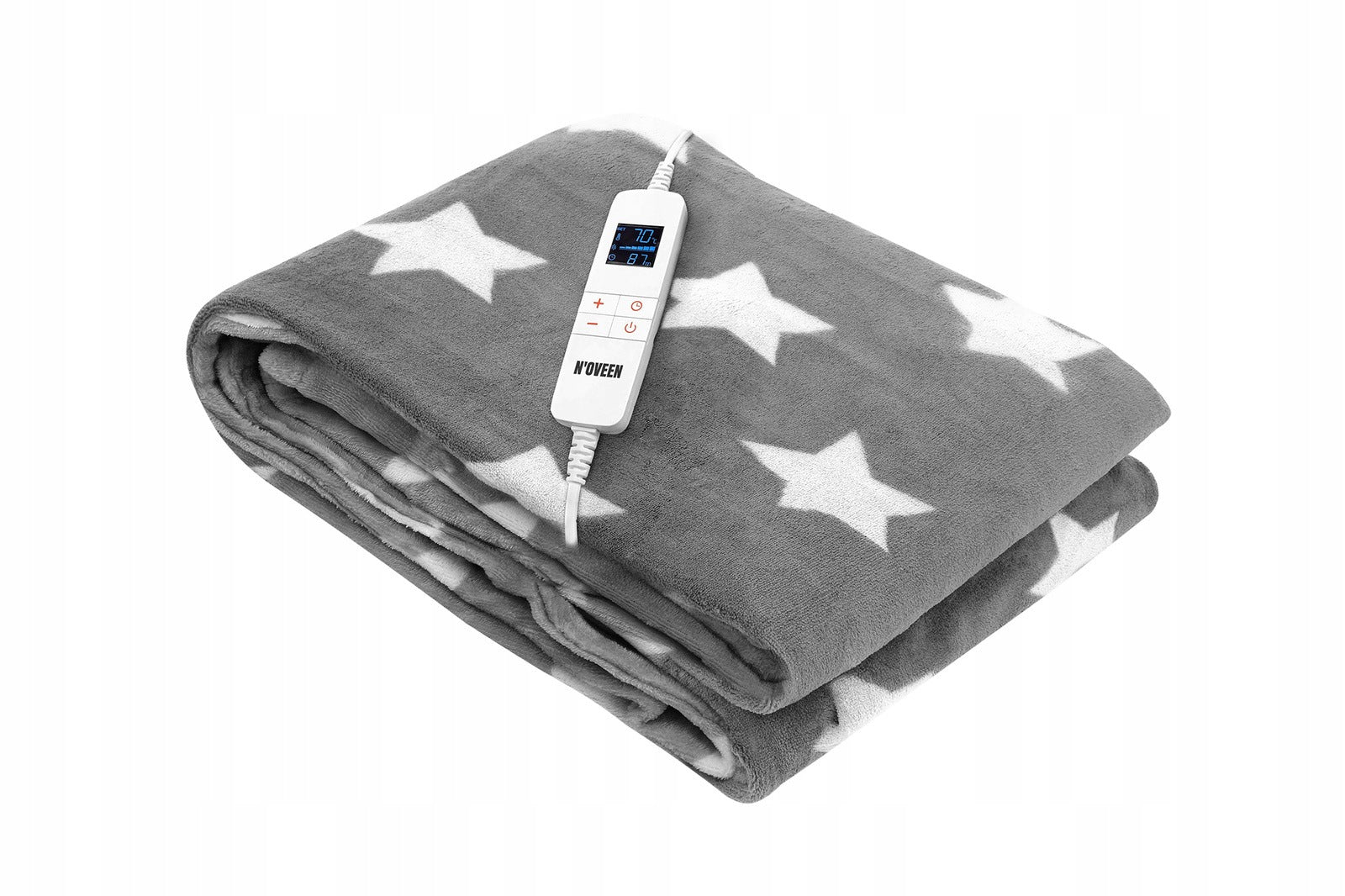 ELECTRIC BLANKET NOVEEN EB750 GREY STAR 180X160 CM SUPER SOFT