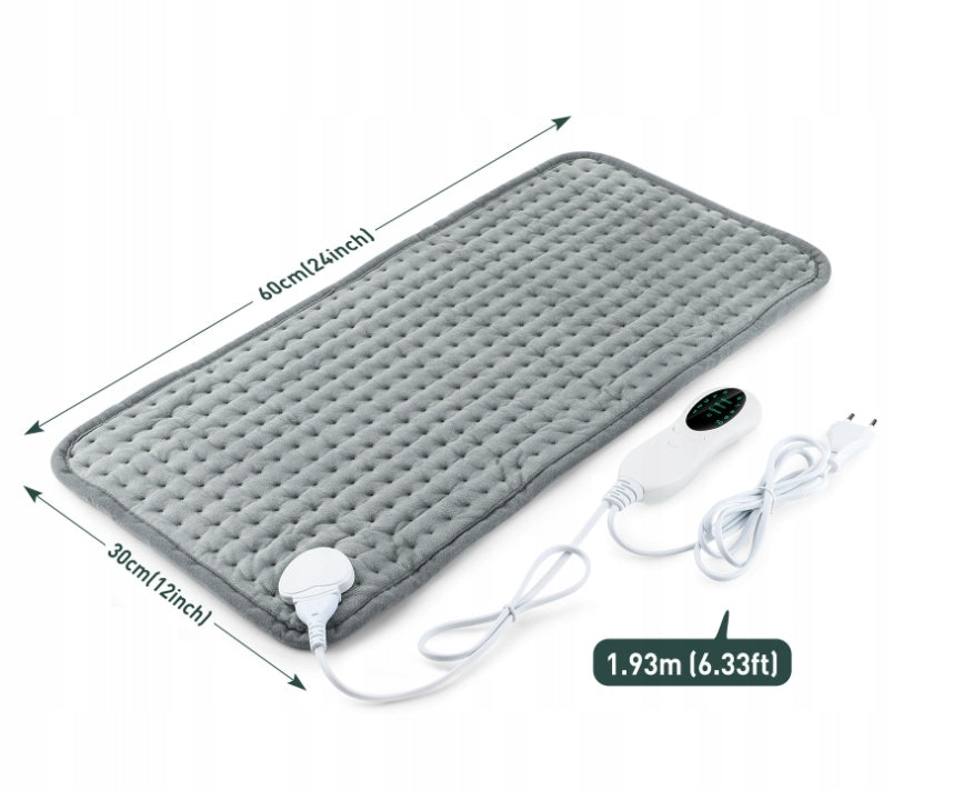 ELECTRIC BLANKET SOFT 58X29CM HEATING MAT+TIMER GREY Packaging status original