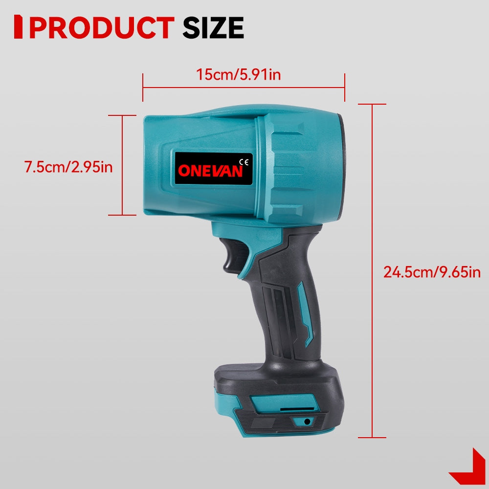 ELECTRIC BLOWER Brushless Turbo Leaf Blower GARDEN 1X AKU Brand ONEVAN