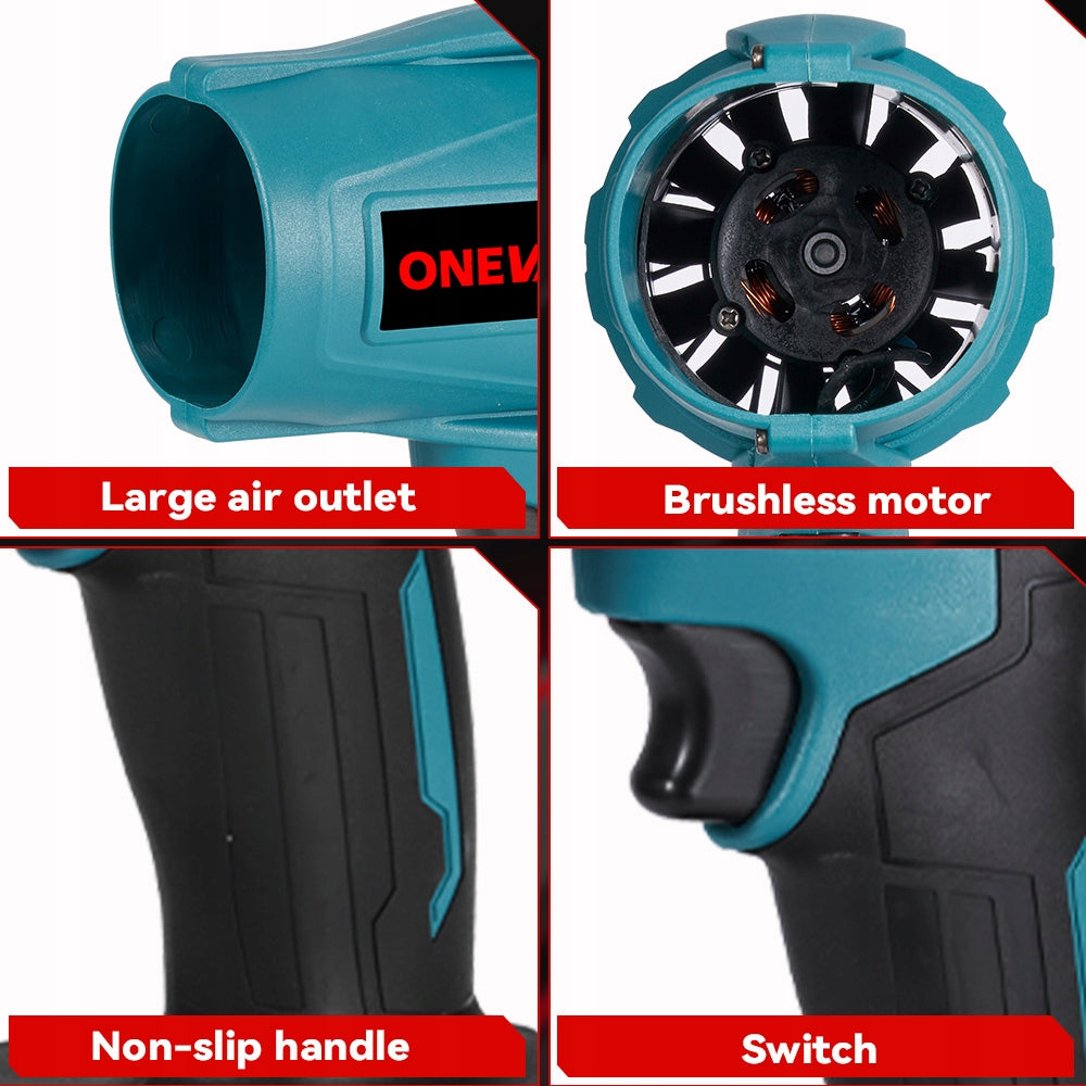 ELECTRIC BLOWER Brushless Turbo Leaf Blower GARDEN 1X AKU Output 0 m3/min