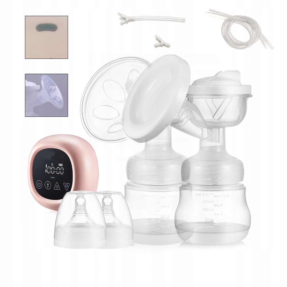 ELECTRIC BREAST PUMP DOUBLE TWO-PHASE MILK EXTRACTOR 9 LEVELS 3in1 Medical device no