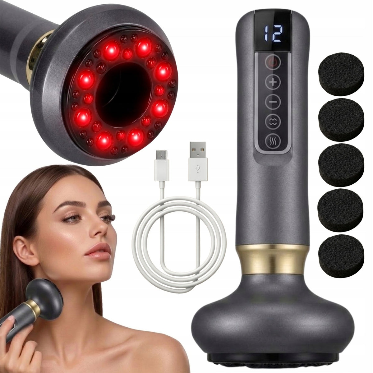 ELECTRIC BUBBLE CHINESE VACUUM MODELING MASSAGER 12 LEVELS
