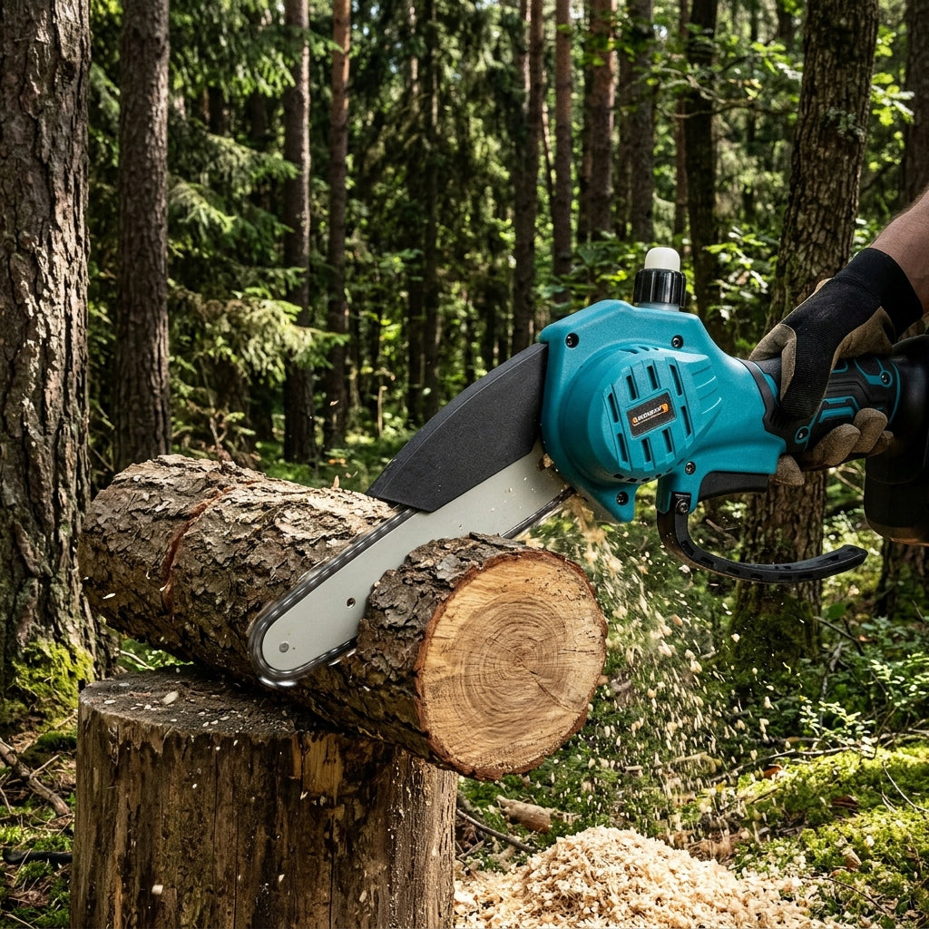 ELECTRIC CHAINSAW WITH BOOM 2M FOR TREES SET ACCESSORIES Brand Durabuild