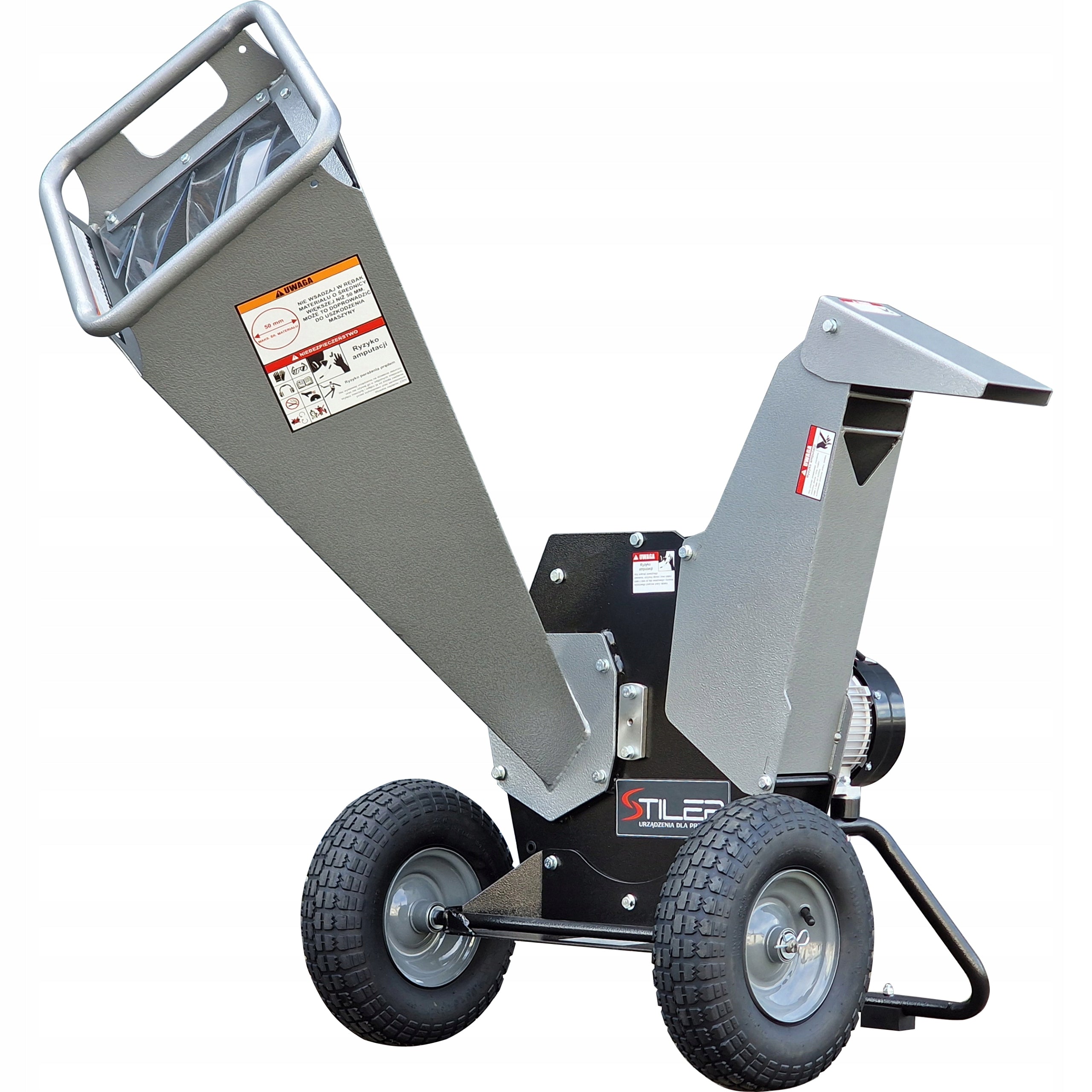 ELECTRIC CHIPPER 230V 2,5 kW SPLITTER SHREDDER FOR WOOD BRANCH STILER Packaging status original