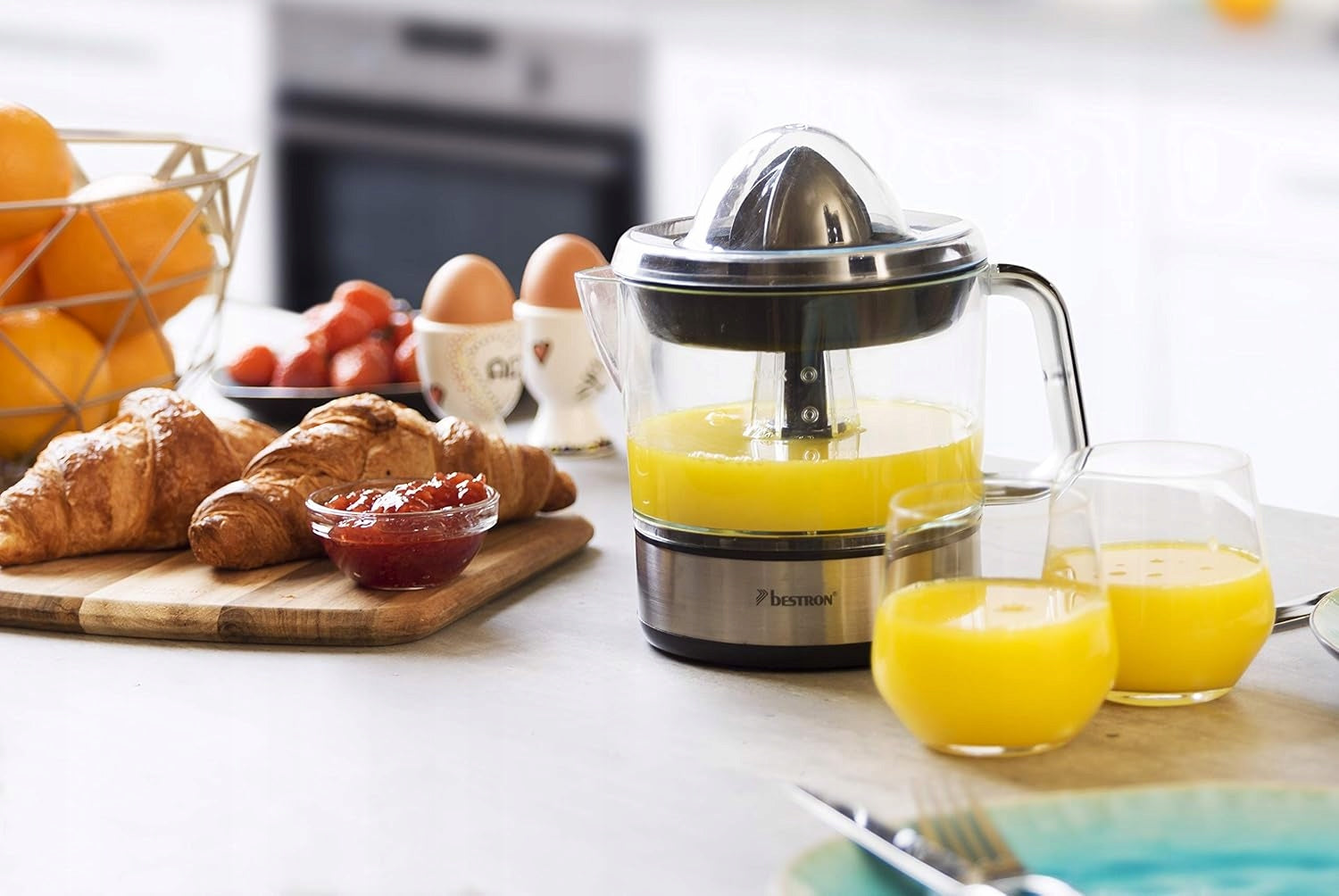ELECTRIC CITRUS JUICER 40W 0,7 L STAINLESS STEEL BLACK SILVER Power rating 40 W