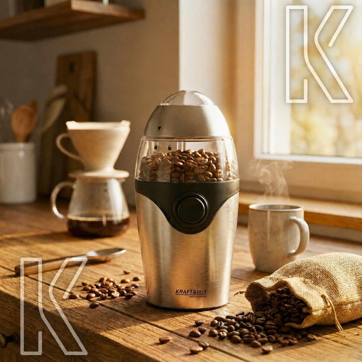 ELECTRIC COFFEE GRINDER FOR GRINDING STRONG NUT SPICE GRINDER 300W Packaging status original